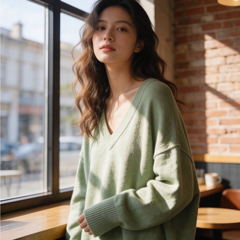 Aerie Sage V-Neck Sweater